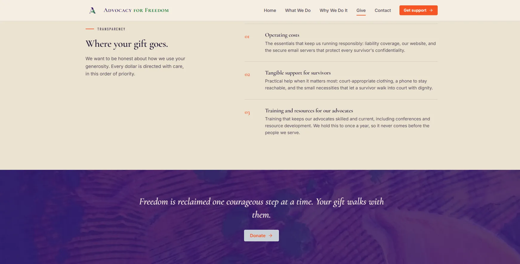 Where Your Gift Goes